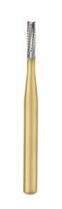 Great White Gold Series Carbide Burs, FG, Straight Cross Cut Fissure, #557, 100/Pk, 13091 thumbnail 11