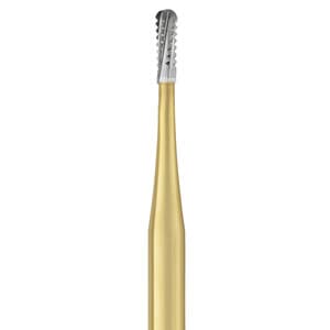 Great White Gold Series Carbide Bur, FG, Pear, #GW245, 0.9 mm Head Diameter, 2.8 mm Head Length, 10/Pk, 18212 thumbnail 7