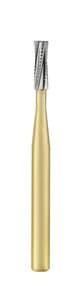 Great White Gold Series Carbide Burs, FG, Straight Cross Cut Fissure, # GW558, 10/Pk, 18222 thumbnail 7