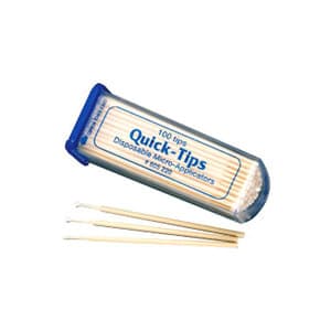 Quick-Tips Micro-Applicator Tips, White, Regular Fiber, 100/Pk, 605220 thumbnail 7