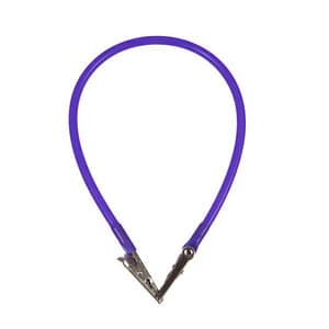 Super Bib Clips, Silicone Cord, Nickel-Plated Clips, Purple, 14 in, 3/Pk, 605302 thumbnail 8