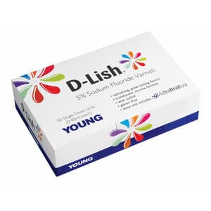 D-Lish 5% Sodium Fluoride Varnish, Unit Dose 0.40 ml, Assorted Flavors, Box of 50 - D-LISH 5% VARNISH BOX/50 ASSORTED FLAVORS - Image 1