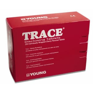 Trace Disclosing Tablets, Cherry Flavored, Individually Wrapped, 250/Box - Trace Disclosing Tablets (250) - Image 1