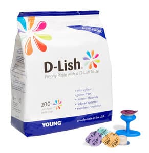 D-Lish Prophy Paste, Fresh Strawberries, Medium Grit, 1.23% Fluoride, Gluten Free, 200/Bx, 306120 thumbnail 9
