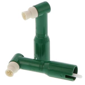 Denticator Original Green Disposable Prophy Angles, Soft Green 4-Webbed Cup, 90° Angle, Latex Free, 500/Pkg, 501350 thumbnail 2
