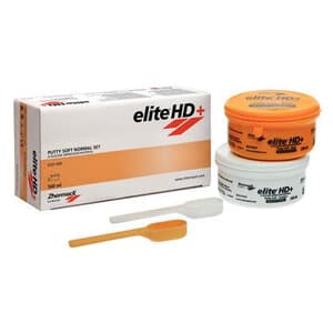 Zhermack Elite HD+ Putty Soft Regular Set, Vinylpolysiloxane Impression Material, 500 mL, Orange thumbnail 2
