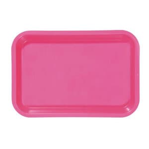 Zirc Mini Flat Set-Up Tray, Plastic, Neon Pink, 9-3/8" x 6-3/8" x 7/8", 20Z101S thumbnail 8