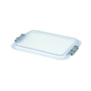 Zirc Safe-Lok Mini Tray Cover, F-Size, Clear, 9-7/8" x 6-5/8" x 1", 1/Pk, 20Z103 thumbnail 8