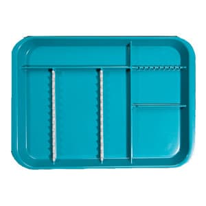 Zirc B-Lok Divided Setup Tray, Teal, Size B, 13-3/8" x 9-5/8" x 7/8", 20Z451J thumbnail 6