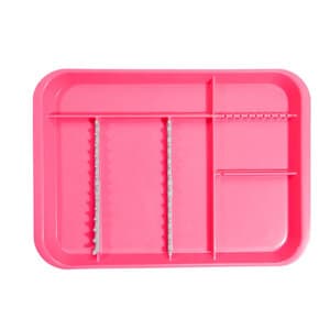 Zirc B-Lok Divided Setup Tray, Size B (Ritter), Neon Pink, 13-3/8" x 9-5/8" x 7/8", 20Z451S thumbnail 6