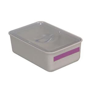 Zirc Double Tub Cup with Cover, Gray Cup / Clear Cover, 3-3/8" x 2-1/4" x 1-1/8", 20Z472, 1/Pk thumbnail 7