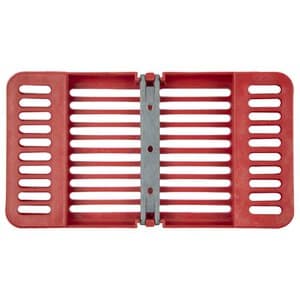 Zirc Compact Instrument Cassette, Red, Holds 8 Instruments, 7-1/8" x 3-7/8" x 5/8", 50Z915M thumbnail 5