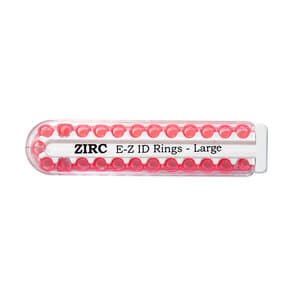 Zirc E-Z ID Instrument Rings, Large, 1/4", Neon Pink, 25/Pk, 70Z200S thumbnail 6