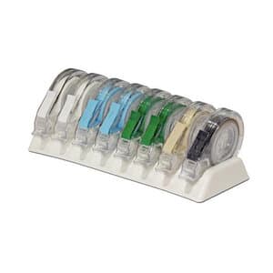 Zirc E-Z ID Tape System Classic Color Kit, 8 Rolls of 3 ft x 1/4" Self-Adhesive Instrument ID Tape with Dispenser Rack, 70Z305 thumbnail 7