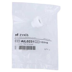 Isolite Core/Isovac Connector for Pelton & Crane Dental Units, Autoclavable, White Acetal, 13/25 in (13.21 mm) ID, Each thumbnail 3