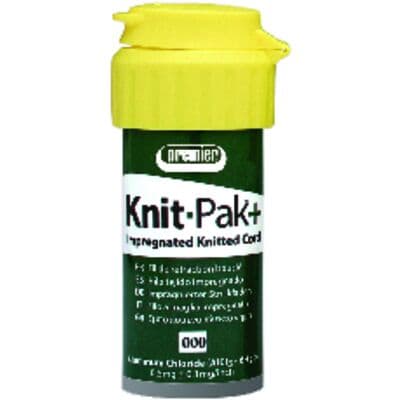 Knit-Pak+ Impregnated Knitted Retraction Cord, Aluminum Chloride, Size 000, Dark Green, 100" (254 cm), 9007561 thumbnail 12