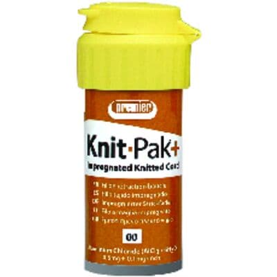 Knit-Pak+ Impregnated Knitted Gingival Retraction Cord, Aluminum Chloride, Size 00, Brown, 100" (254 cm), 1/Pk, 9007562 thumbnail 17