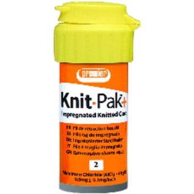 Knit-Pak+ Impregnated Knitted Gingival Retraction Cord, Aluminum Chloride, Size 2, Orange, 100", 1/Pk, 9007565 thumbnail 9