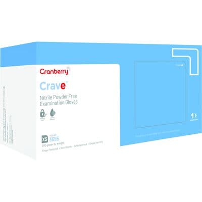 Crave Nitrile Powder-Free Exam Gloves, X-Small, Ice Blue, 200/Box, CR3555 thumbnail 19