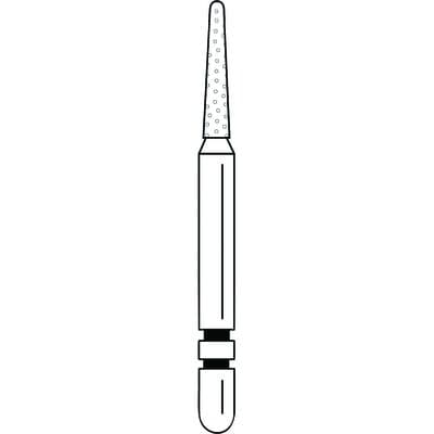 Two Striper Diamond Bur, FG, Round-End Taper, #747.6C, Coarse, Green, 1.2 mm, 5/Pk, 2015058 thumbnail 10