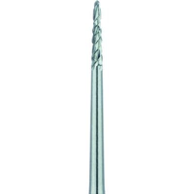 Meisinger HM254LE-012 FG Special Oral Surgical Carbide Bur, Tapered Point, 1.2mm Head, 6mm Working Length, 2/Pk thumbnail 4