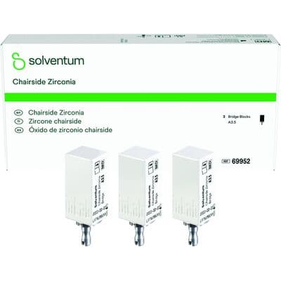 Solventum (3M) Chairside Zirconia Bridge Block Refill, A3.5, 39 mm, 3/Pk, 69952 thumbnail 17