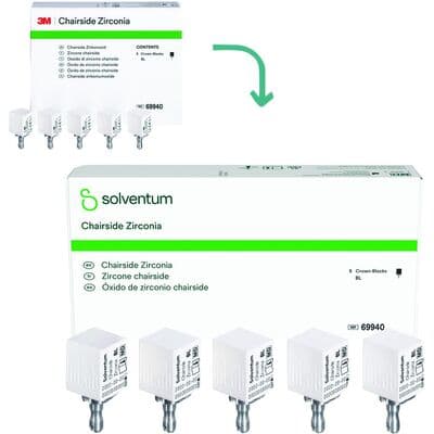 Solventum (3M) Chairside Zirconia Bridge Block Refill, A3.5, 39 mm, 3/Pk, 69952 thumbnail 15