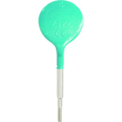 #4 Crystal HD Teal Resin Mouth Mirror Screw-On Heads, Cone Socket, 12/Pk, 50Z371J thumbnail 6