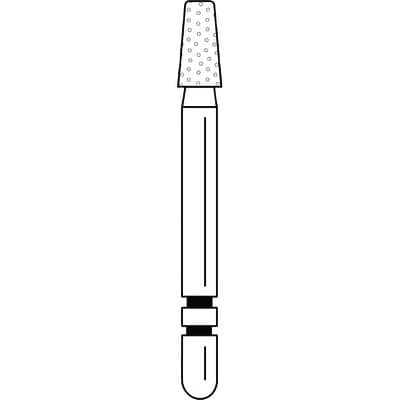Two Striper® Diamond Bur #708.4F KR, Fine Grit, Taper Flat End, Friction Grip (FG), 5/Pkg, 2015949 thumbnail 6