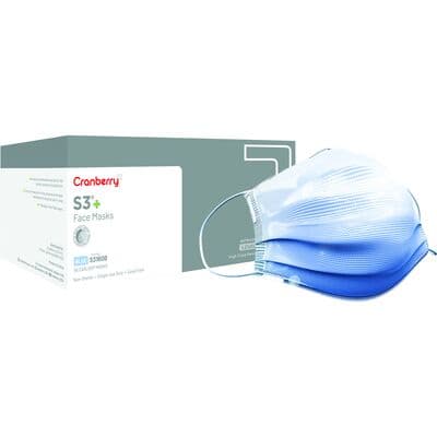 Cranberry S3+ Earloop Face Mask, ASTM Level 3, 3-Ply, Blue, 50/Box, S3160B thumbnail 27