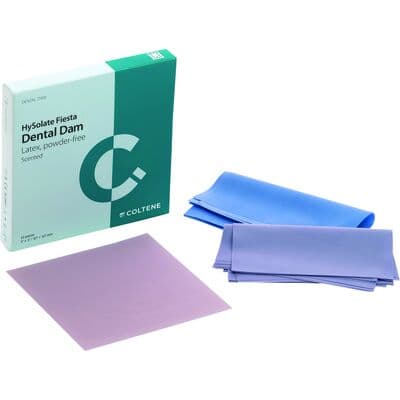 HySolate Fiesta Latex Dental Dam, 6" x 6", Medium Gauge, Assorted Colors, Fruit Scented, 360/Box, 60034440 thumbnail 9