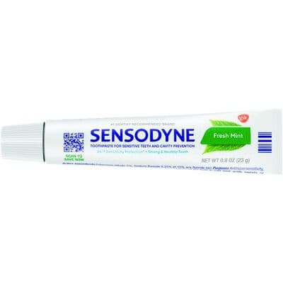 Sensodyne Fresh Mint Sensitivity Toothpaste, 0.8 oz Tube, 50/Case, 60000000135856 thumbnail 3