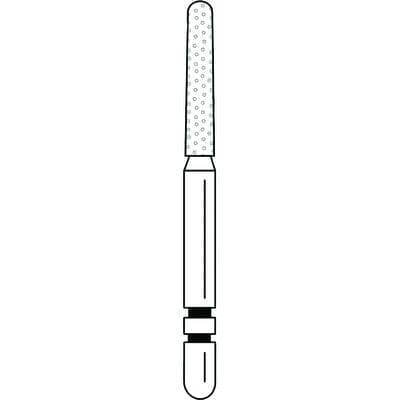 Two Striper Diamond Bur #782.8C, Friction Grip, Coarse, Green, Round End Taper, 1.5 mm Major/1.1 mm Minor Diameter, 8.0 mm Length, 50/Pkg thumbnail 7
