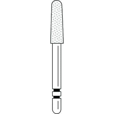Two Striper Diamond Bur #790.8C, Friction Grip, Coarse, Round End Taper, Green, 2.6 mm Major/2.0 mm Minor Diameter, 8.0 mm Length, 50/Pkg thumbnail 7