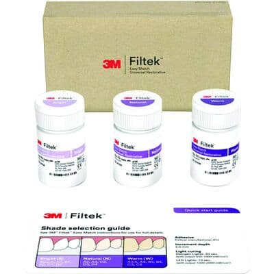 3M (Solventum) Filtek Easy Match Universal Restorative Capsule Intro Kit, 0.2 g, Bright/Natural/Warm, 60/Pk, 6110K thumbnail 12