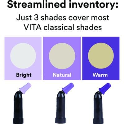 3M (Solventum) Filtek Easy Match Universal Restorative Capsule Intro Kit, 0.2 g, Bright/Natural/Warm, 60/Pk, 6110K thumbnail 13