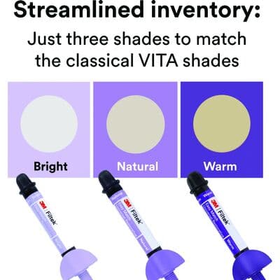 3M Filtek Easy Match Universal Restorative Intro Kit, 4g Syringe, 3/Kit, 6120K thumbnail 12