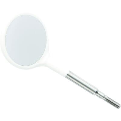 #4 Crystal HD White Resin Mouth Mirror Screw-On Heads, Cone Socket, 12/Pk, 50Z371A thumbnail 8