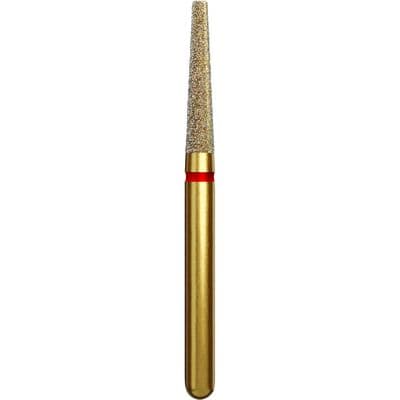 Coltene Alpen Multi-Use Multilayer Diamond Bur, FG, Fine, Round Edge Taper, #847R-016, 1.6 mm Head Diameter, 8 mm Head Length, 5/Pkg thumbnail 6