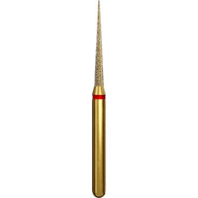 Alpen Diamond Bur, FG, Fine, Red, Needle/Flame #859-014F, 1.4 mm Head, 10 mm Head Length, 5/Pk, 60032411 thumbnail 12