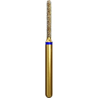 Alpen Multi-Use Multilayer Diamond Bur, Round End Cylinder, FG, Medium, Blue, #881-012, 1.2 mm Head Diameter, 8 mm Head Length, 5/Pk thumbnail 4