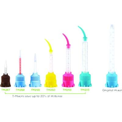 Pac-Dent T-Mixer Mixing Tips, 6.5mm, Teal, 48/Pk thumbnail 2
