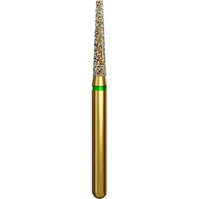 Alpen Diamond Bur, FG, Flat End Taper, Coarse, Green, #847-016C, 1.6 mm Head Diameter, 8 mm Head Length, 5/Pk, 60032131 thumbnail 5