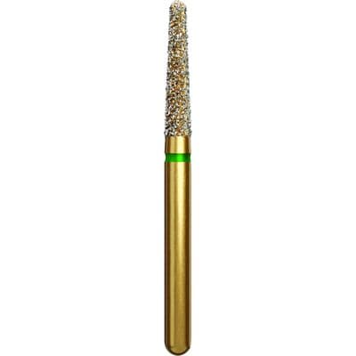 Alpen Diamond Bur, FG, Round End Taper, Coarse, Green, #850-018C, 1.8 mm Head, 8 mm Head Length, 5/Pk, 60032211 thumbnail 7