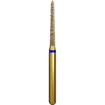 Alpen Multi-Use Diamond Bur, FG, Tapered Torpedo/Curettage, Medium Grit, #879K-014, 1.4 mm Head Diameter, 10 mm Head Length, 5/Pack thumbnail 5