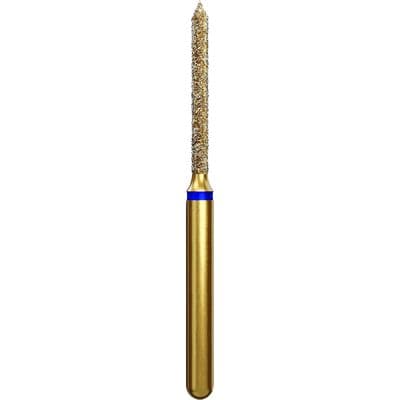 Alpen Multi-Use Multilayer Diamond Bur, Beveled Cylinder, Medium, Blue, FG, 1.2 mm Head Diameter, 10 mm Head Length, 5/Pkg, #886-012 thumbnail 7