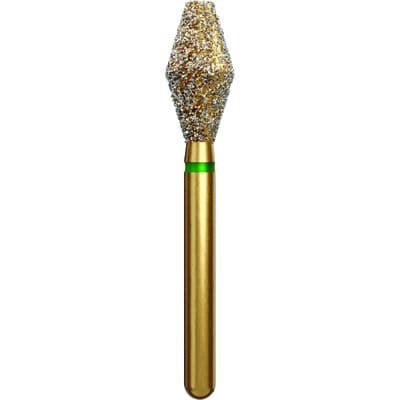 Alpen Multi-Use Multilayer Diamond Bur, FG, Occlusal Reduction/Barrel, Coarse, Green, #811-037, 3.7 mm Head, 7 mm Length, 5/Pk, 60031939 thumbnail 7