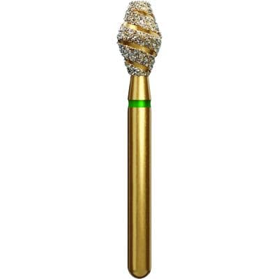 Alpen Multi-Use TurboCut Diamond Instrument, FG, Coarse, Green, Occlusal Reduction, #811, 3.3 mm Head Diameter, 5 mm Head Length, 5/Pkg, G811T-314-033-05.0 thumbnail 6