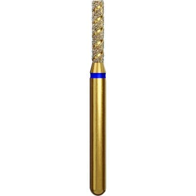 Alpen Multi-Use TurboCut Diamond Instrument, FG, Medium Grit, Blue Ring, Flat End Cylinder, 1.4 mm Head Diameter, 6 mm Head Length, 5/Pkg, #836T thumbnail 6