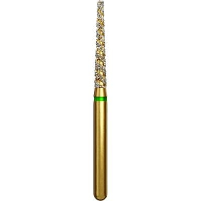 Coltene Alpen TurboCut Diamond Bur, FG, Coarse, Flat End Taper, #848-016, 1.6 mm Head Diameter, 10 mm Head Length, 5/Pack thumbnail 6